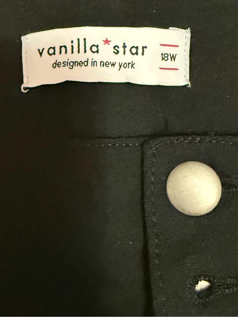 Vanilla Star Black High-Waist Flare Pants size 18w